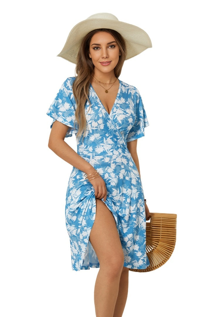 Tropical Knee Length Dress