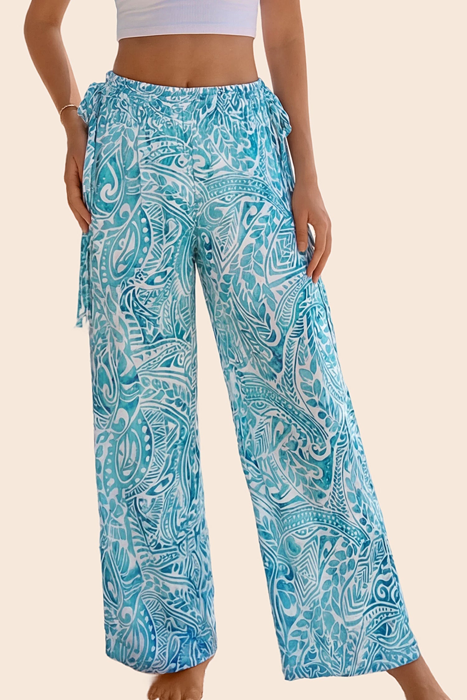 Tropical & Hawaiian Maxi Pants