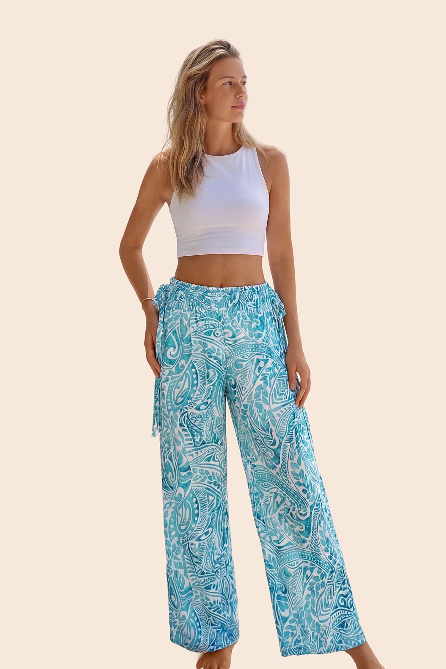 Tropical & Hawaiian Maxi Pants