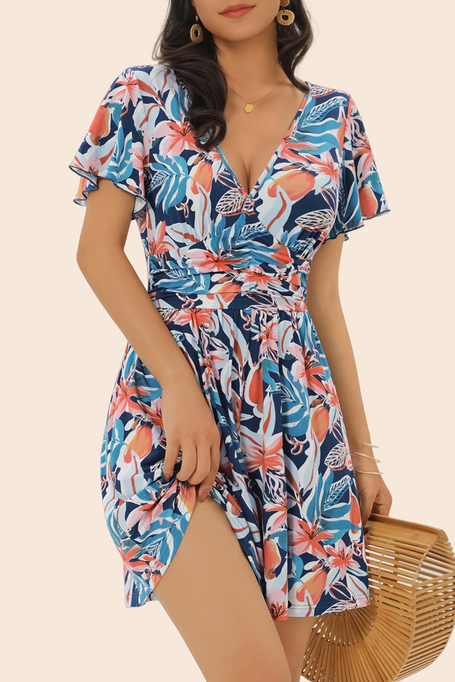 Vacation Short Sleeve Romper