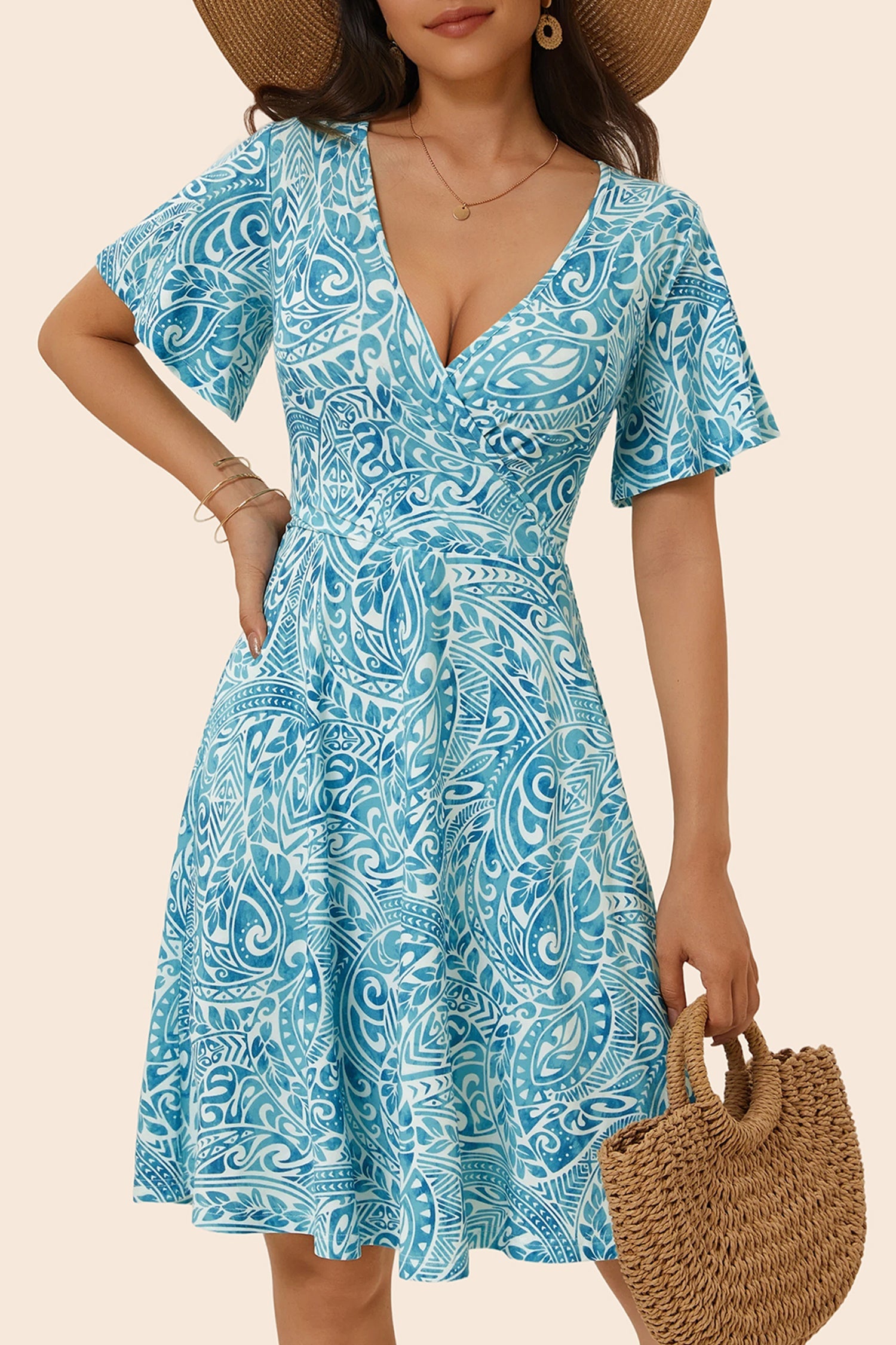 Vacation & Resort Wear Above Knee Dress