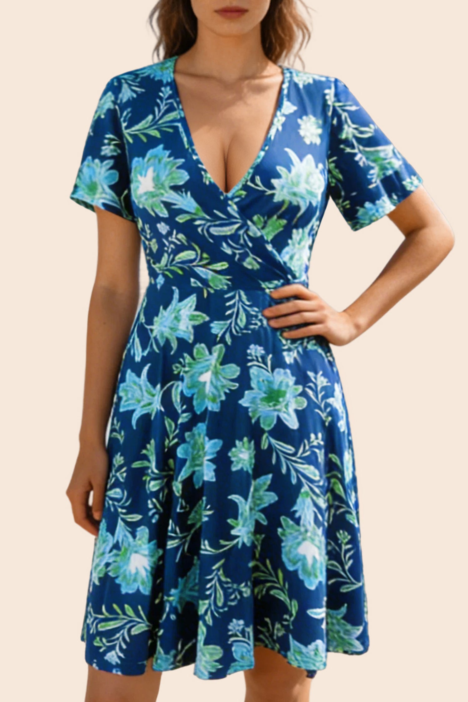 Elegant Above Knee Dress