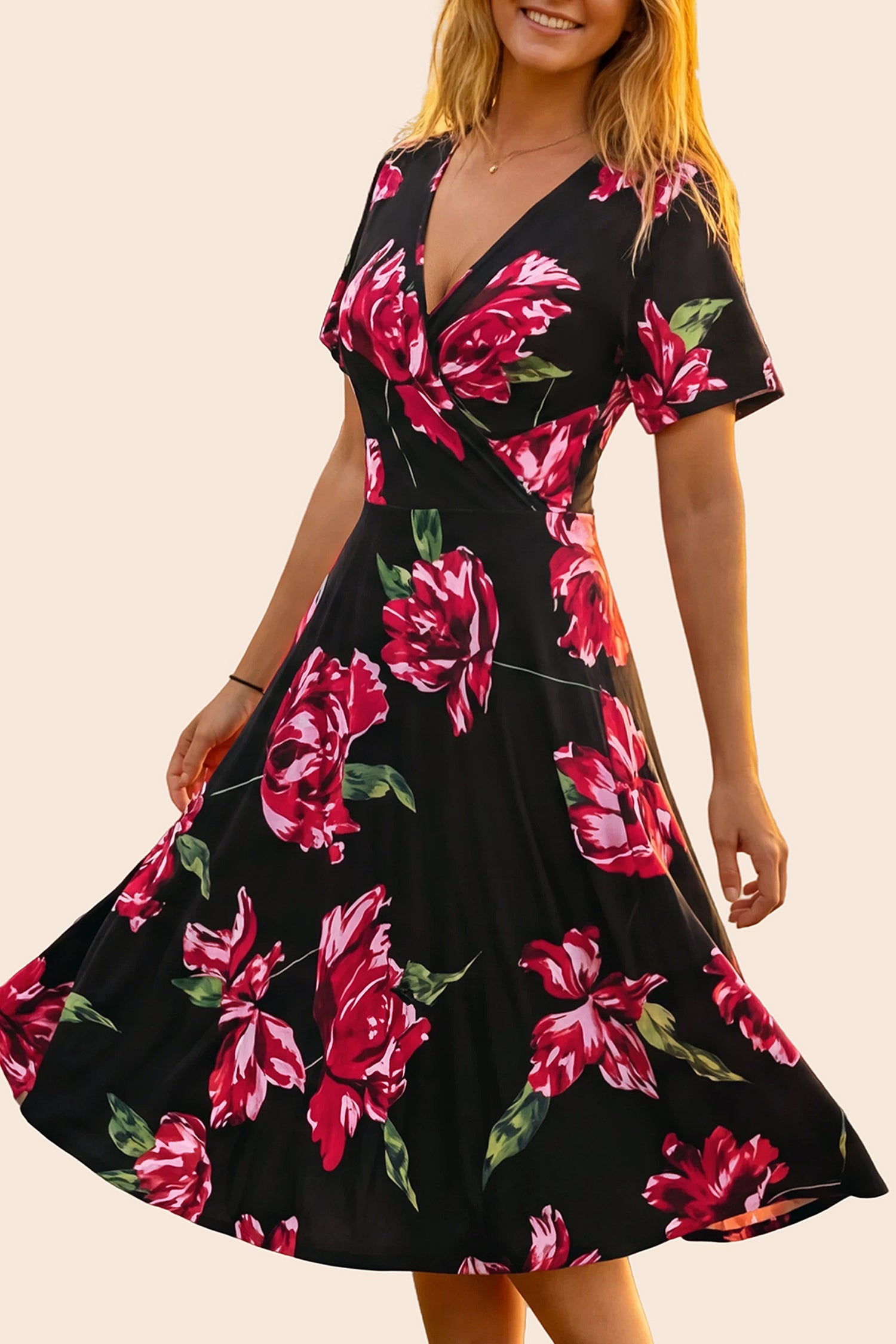 Elegant Above Knee Dress