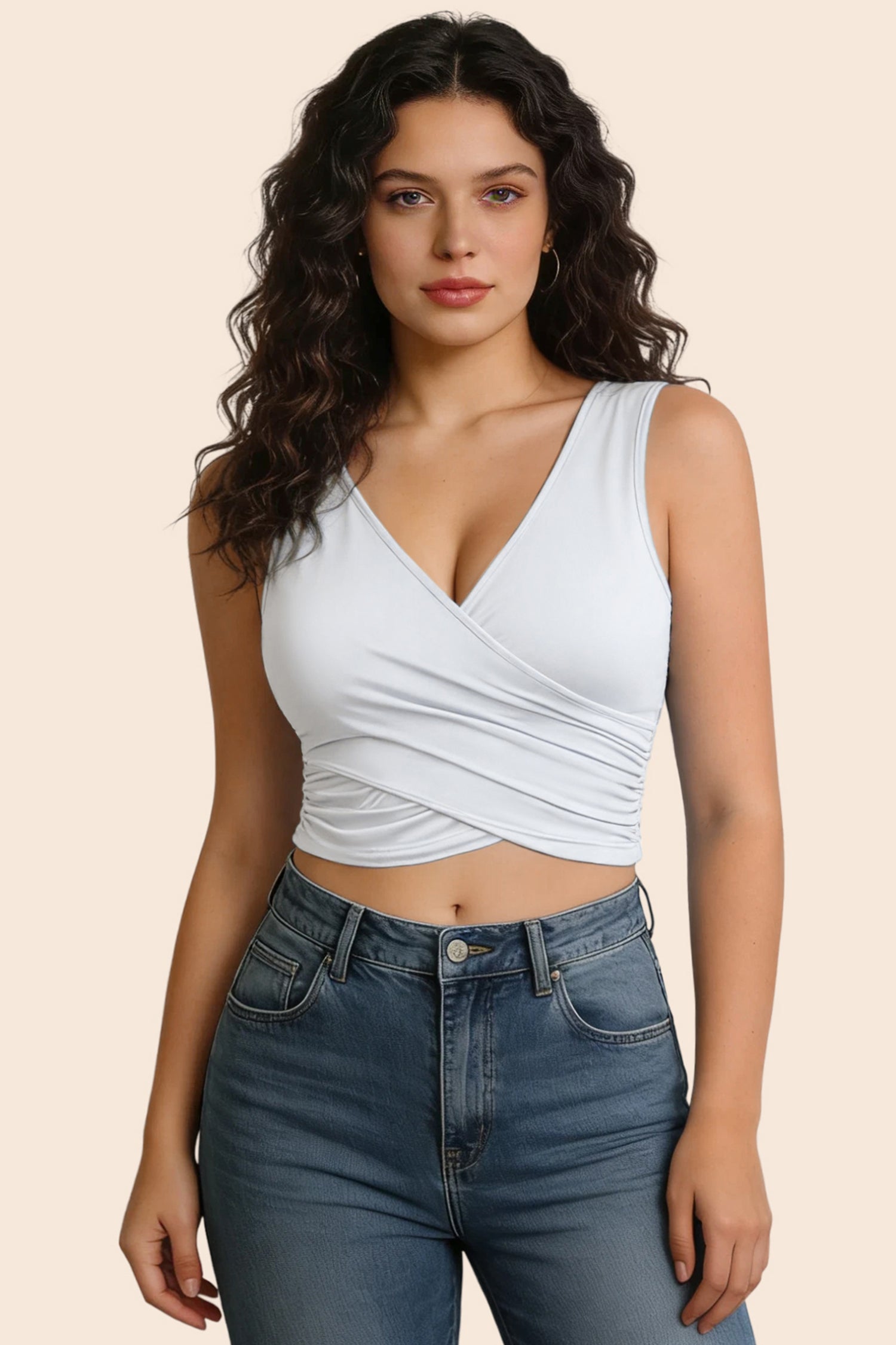 Solid Sleeveless Blouse