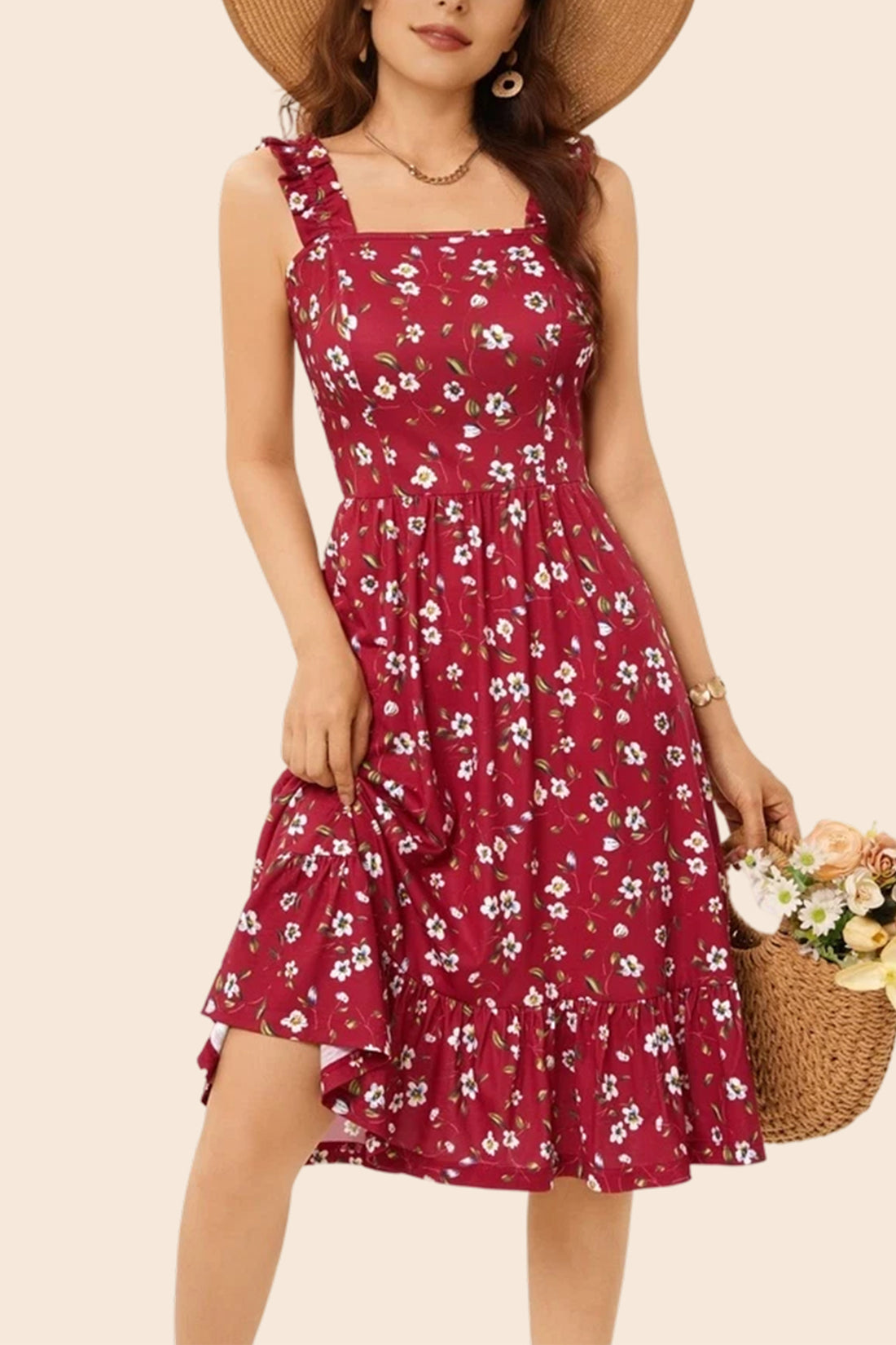 Cottagecore Midi Dress