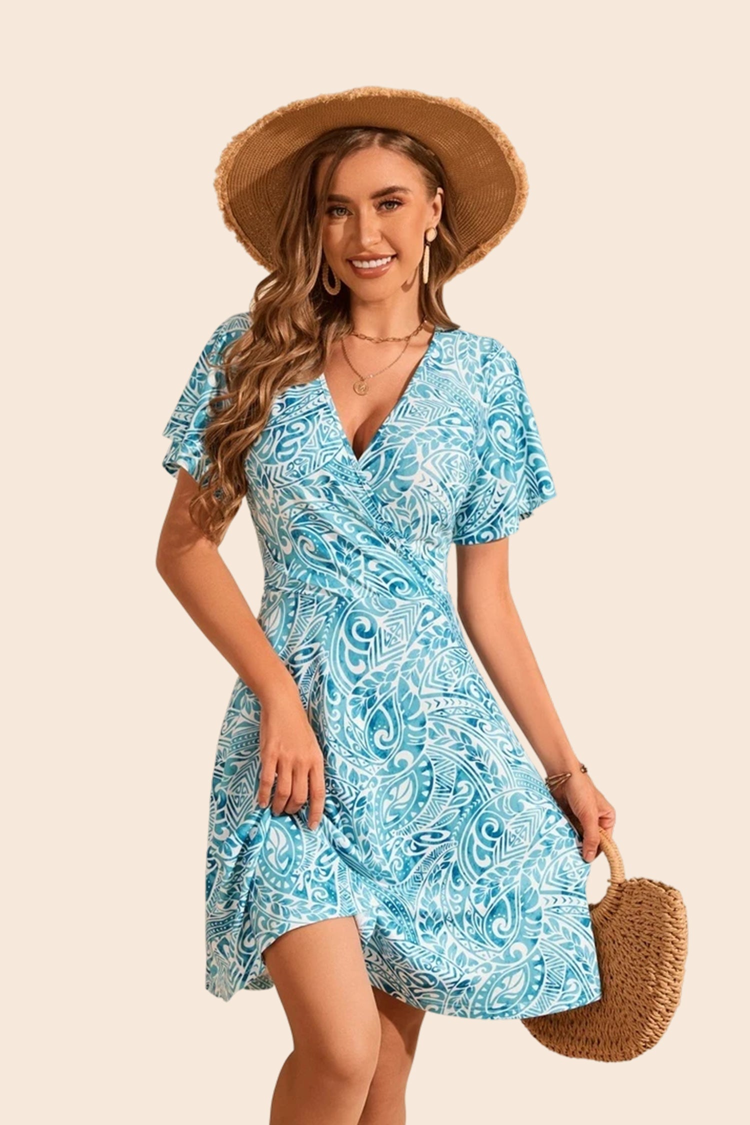 Boho Knee Length Dress