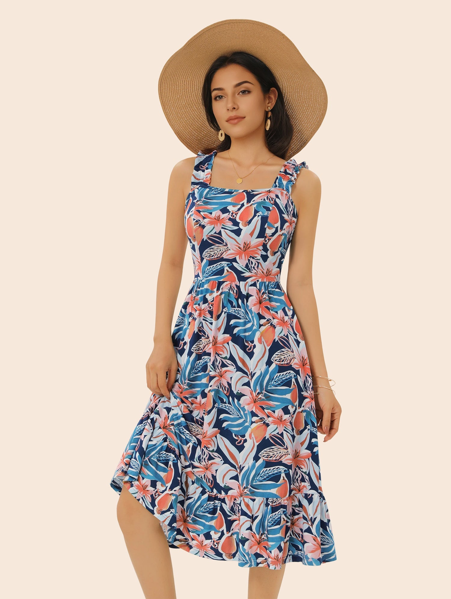 Vacation &amp; Resort Wear Above Knee Dress