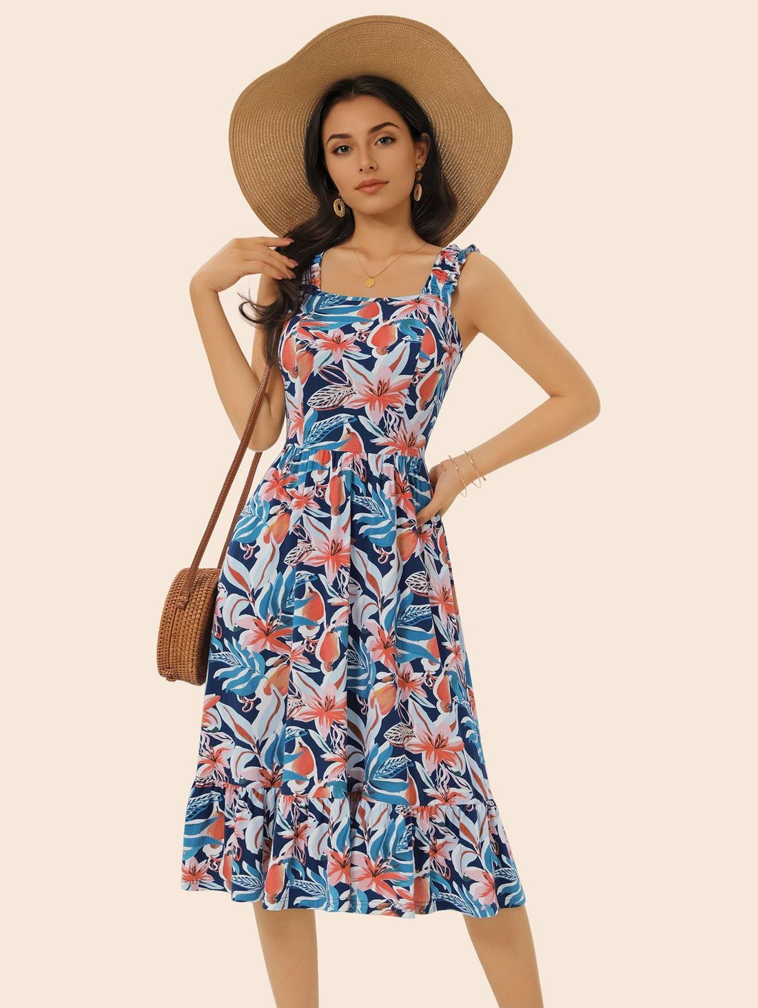 Vacation &amp; Resort Wear Above Knee Dress