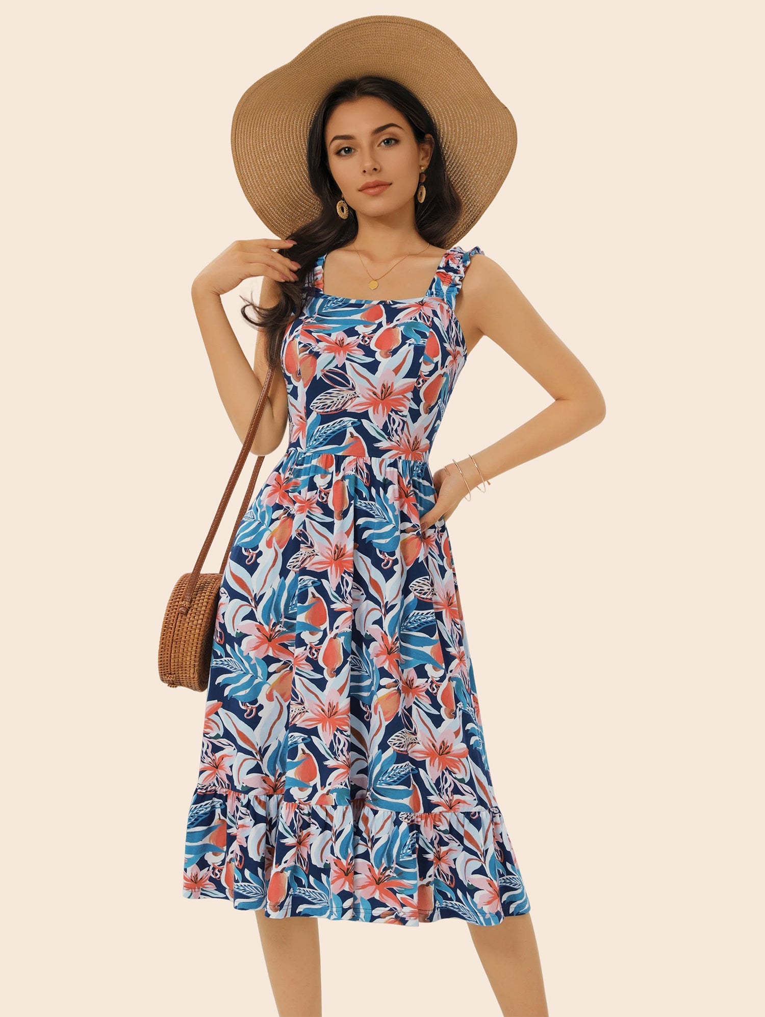 Vacation &amp; Resort Wear Above Knee Dress