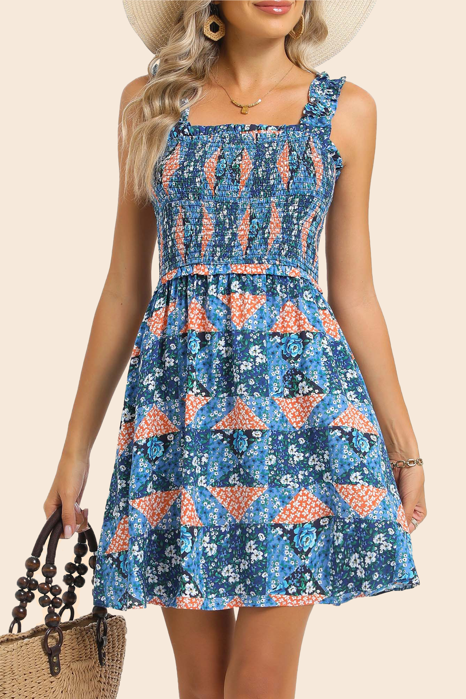 Boho Knee Length Dress