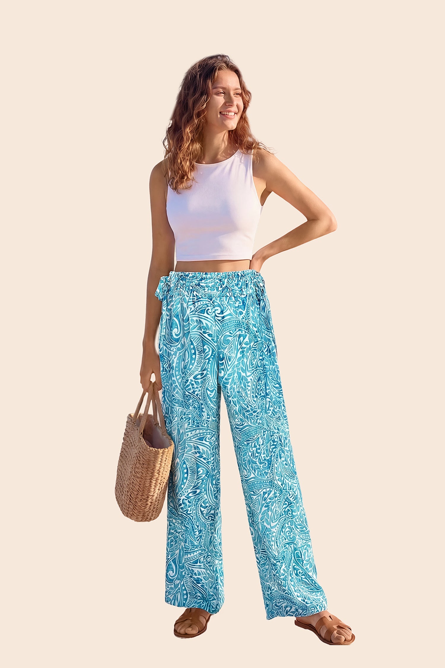 Tropical &amp; Hawaiian Maxi Pants