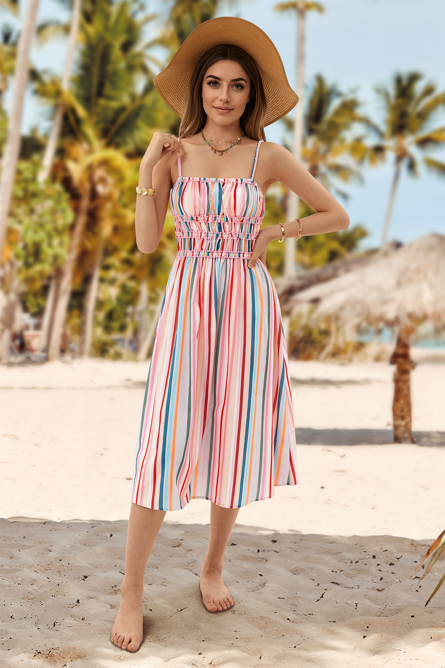 Vacation &amp; Resort Wear Knee Length Dress