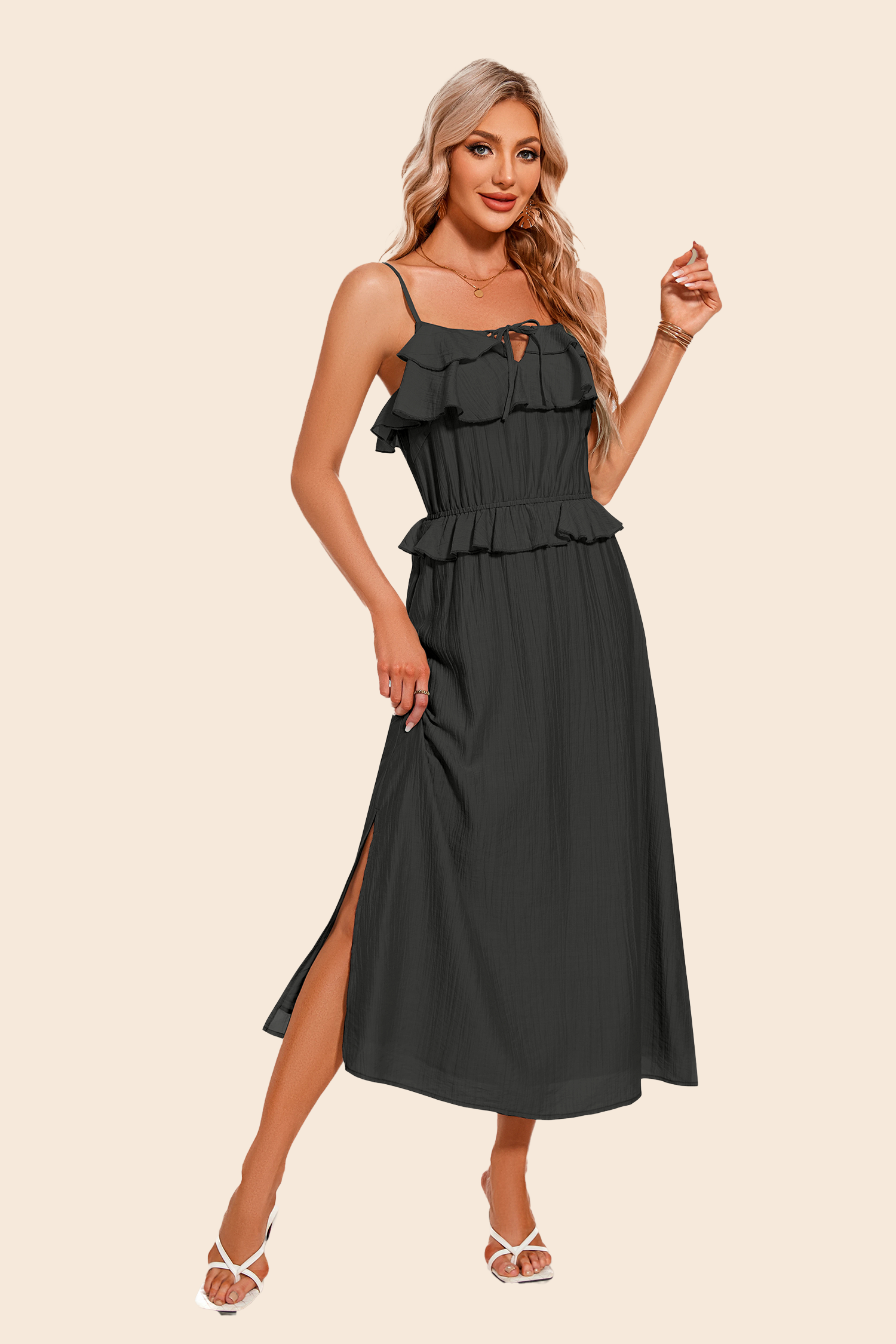 Solid Maxi Dress