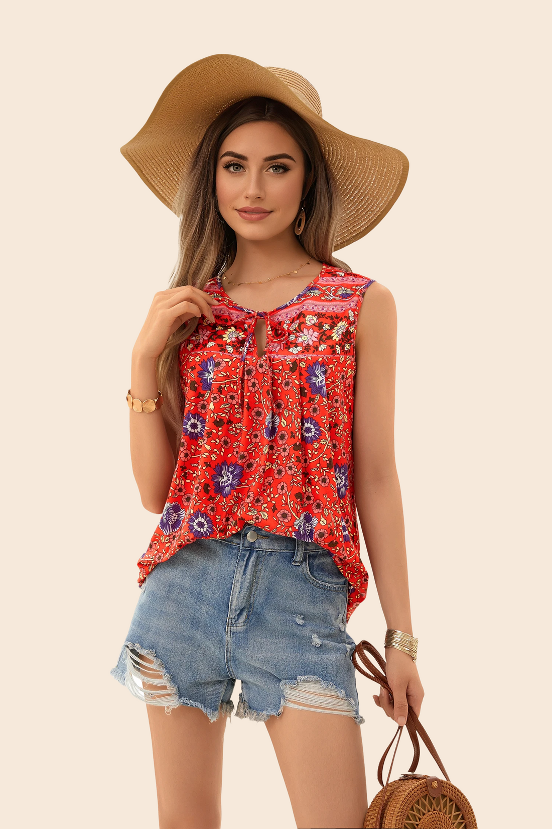 Casual Sleeveless Blouse