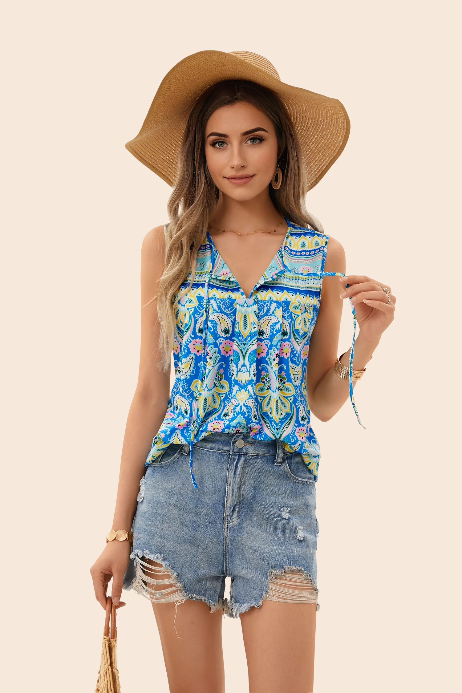 Casual Sleeveless Blouse