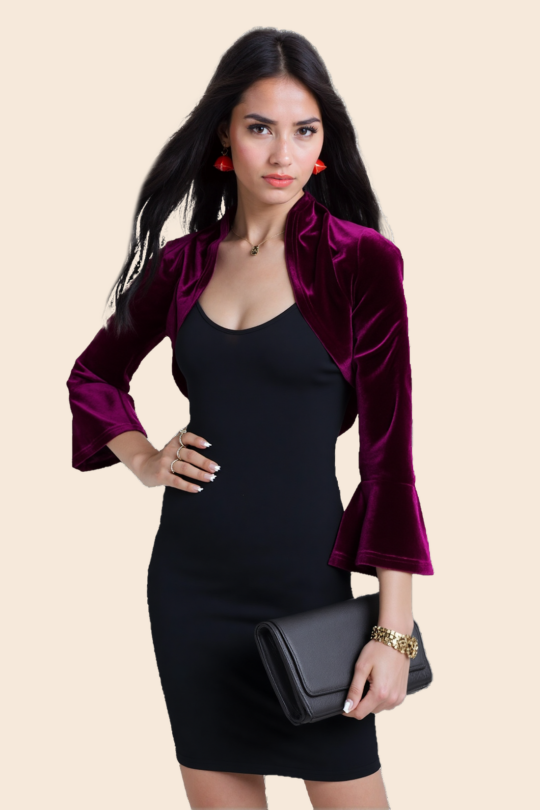 Elegant 3/4sleeve Shrug