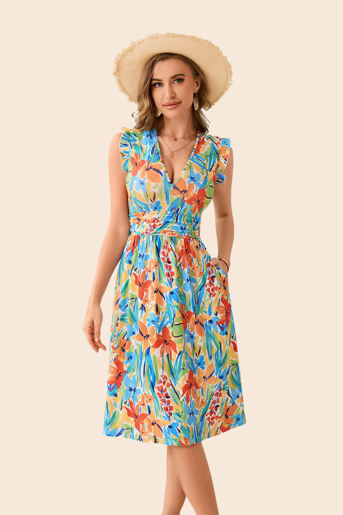 Vacation &amp; Resort Wear Midi Dress