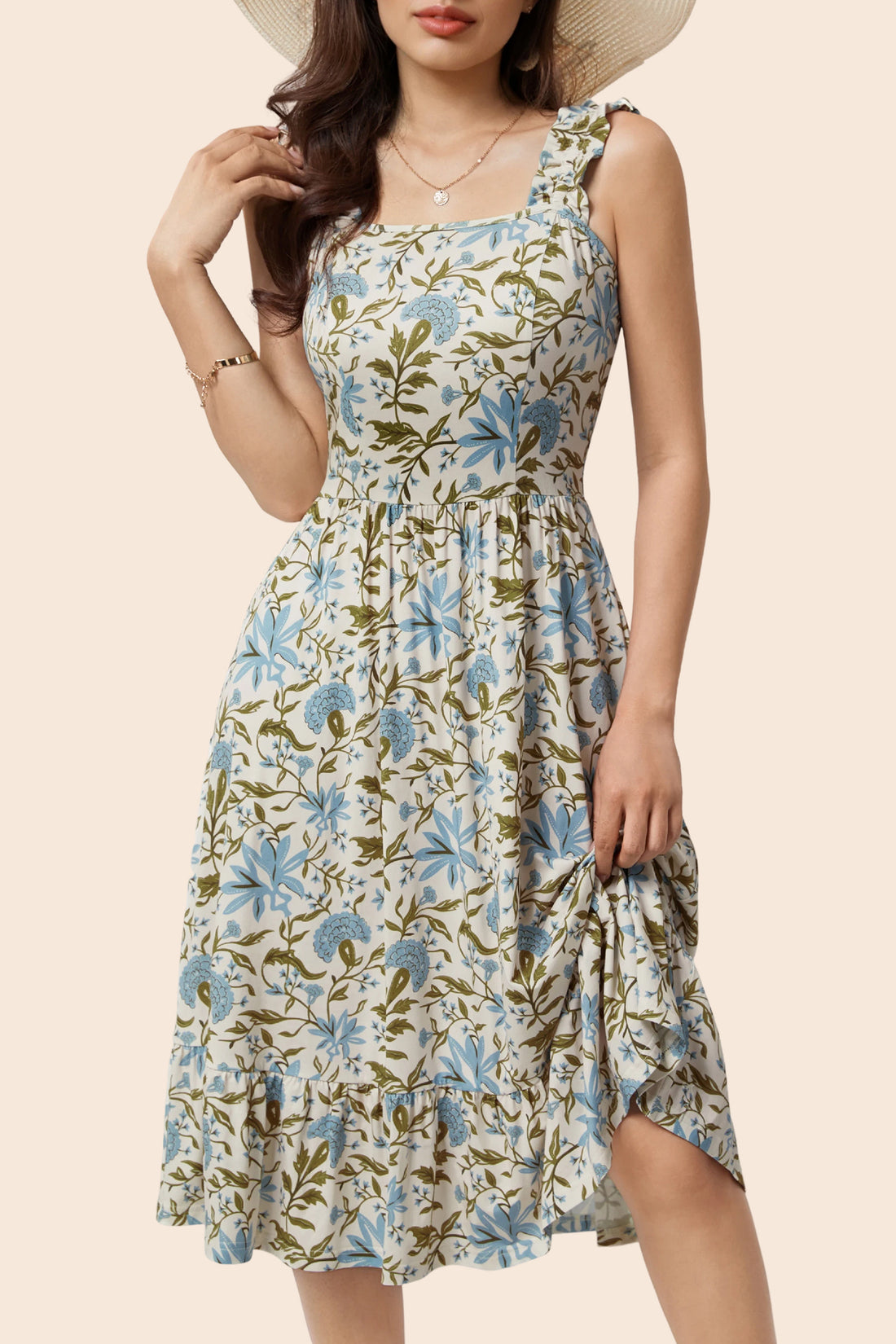 Cottagecore Midi Dress