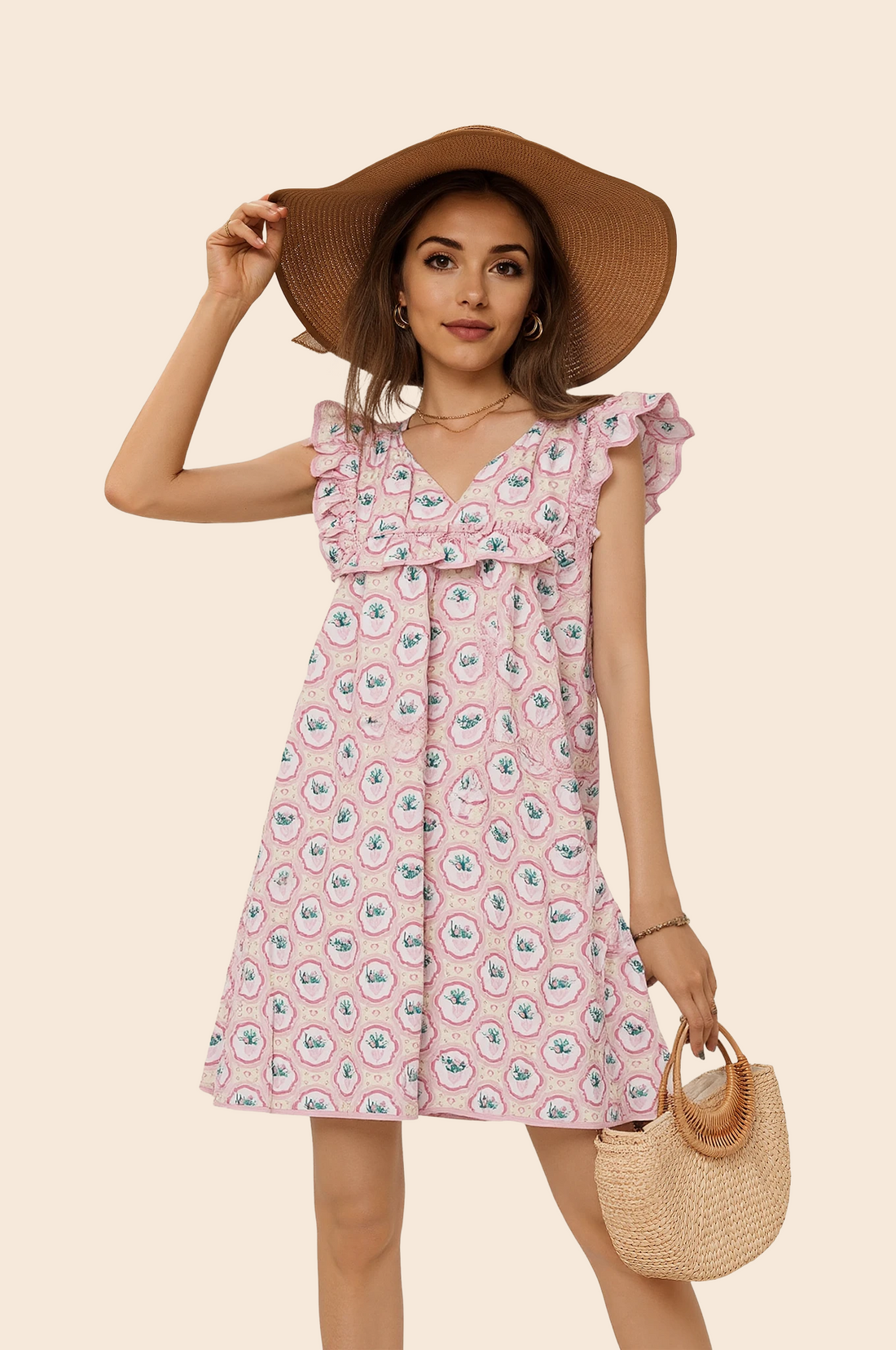 Cottagecore Knee Length Dress