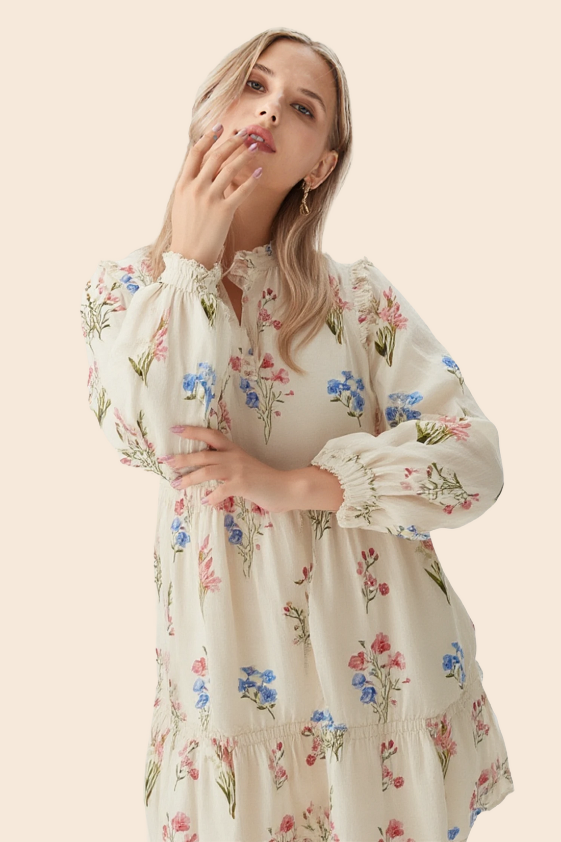 Cottagecore Knee Length Dress