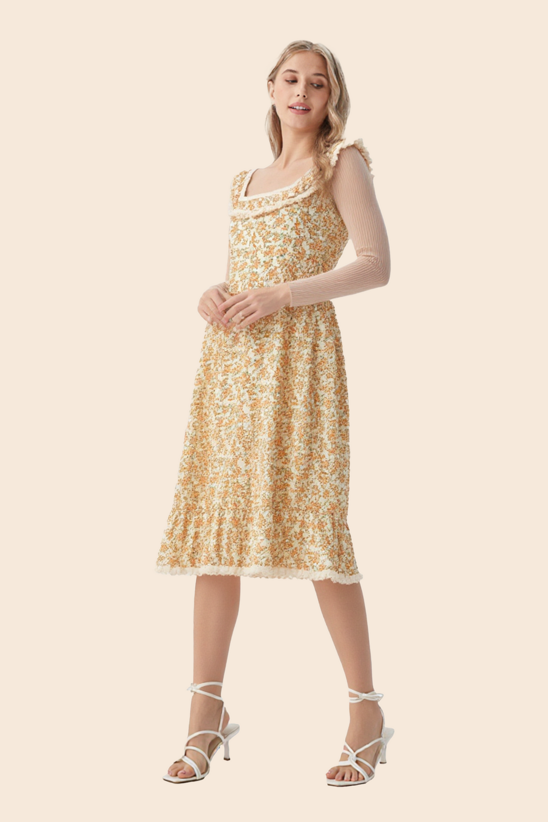 Cottagecore Midi Dress