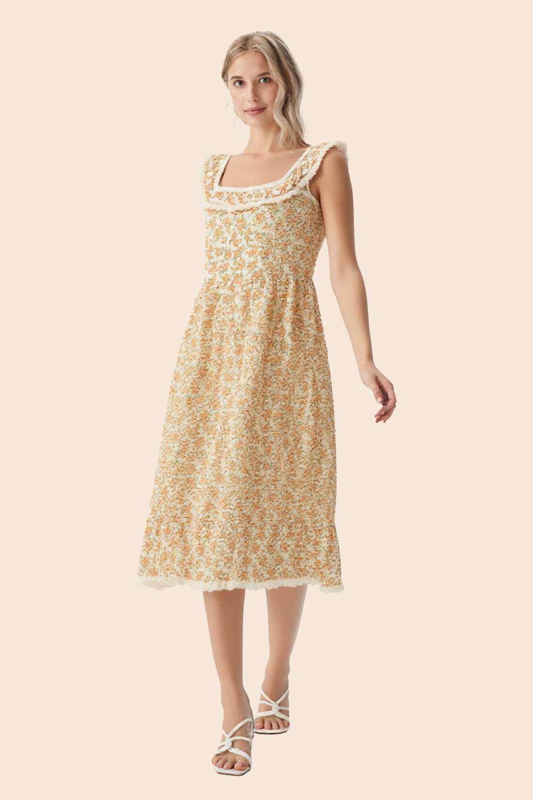 Cottagecore Midi Dress