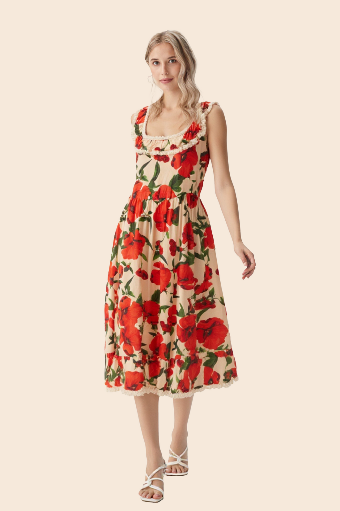 Cottagecore Midi Dress