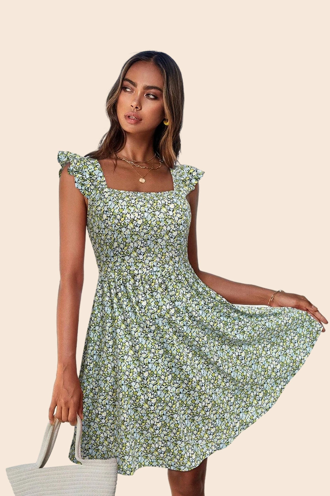 Cottagecore Knee Length Dress