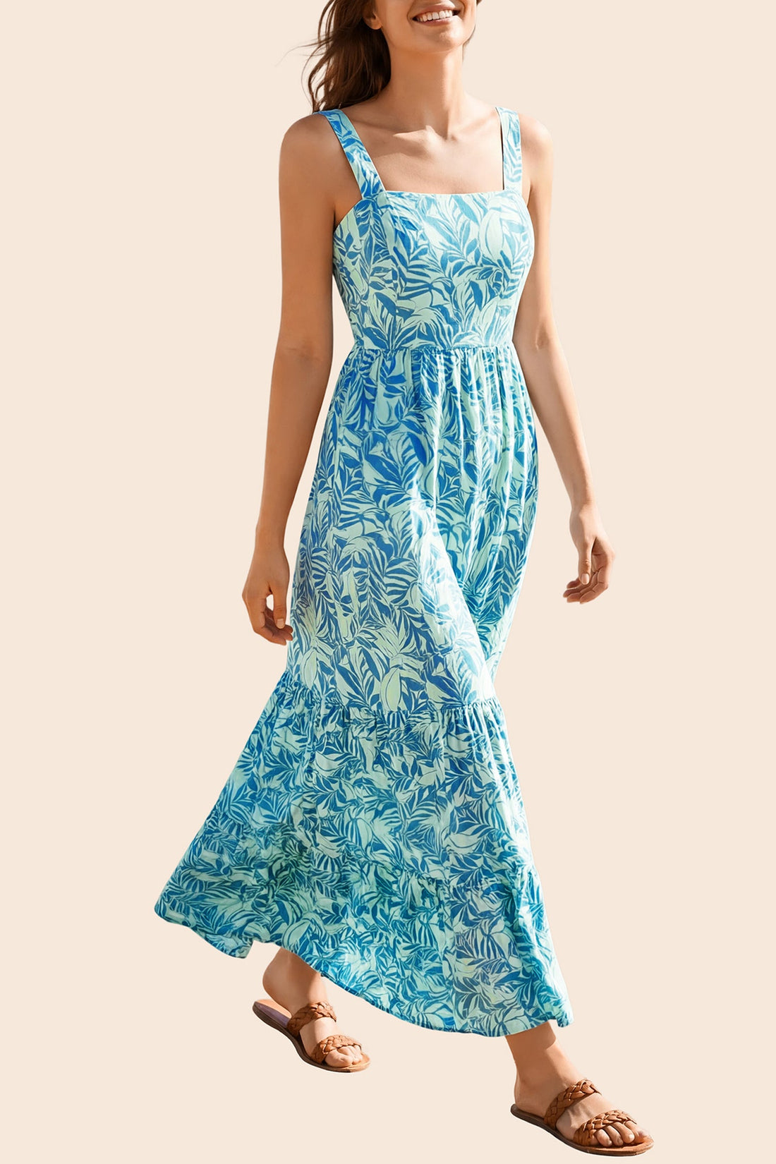 Tropical &amp; Hawaiian Maxi Dress