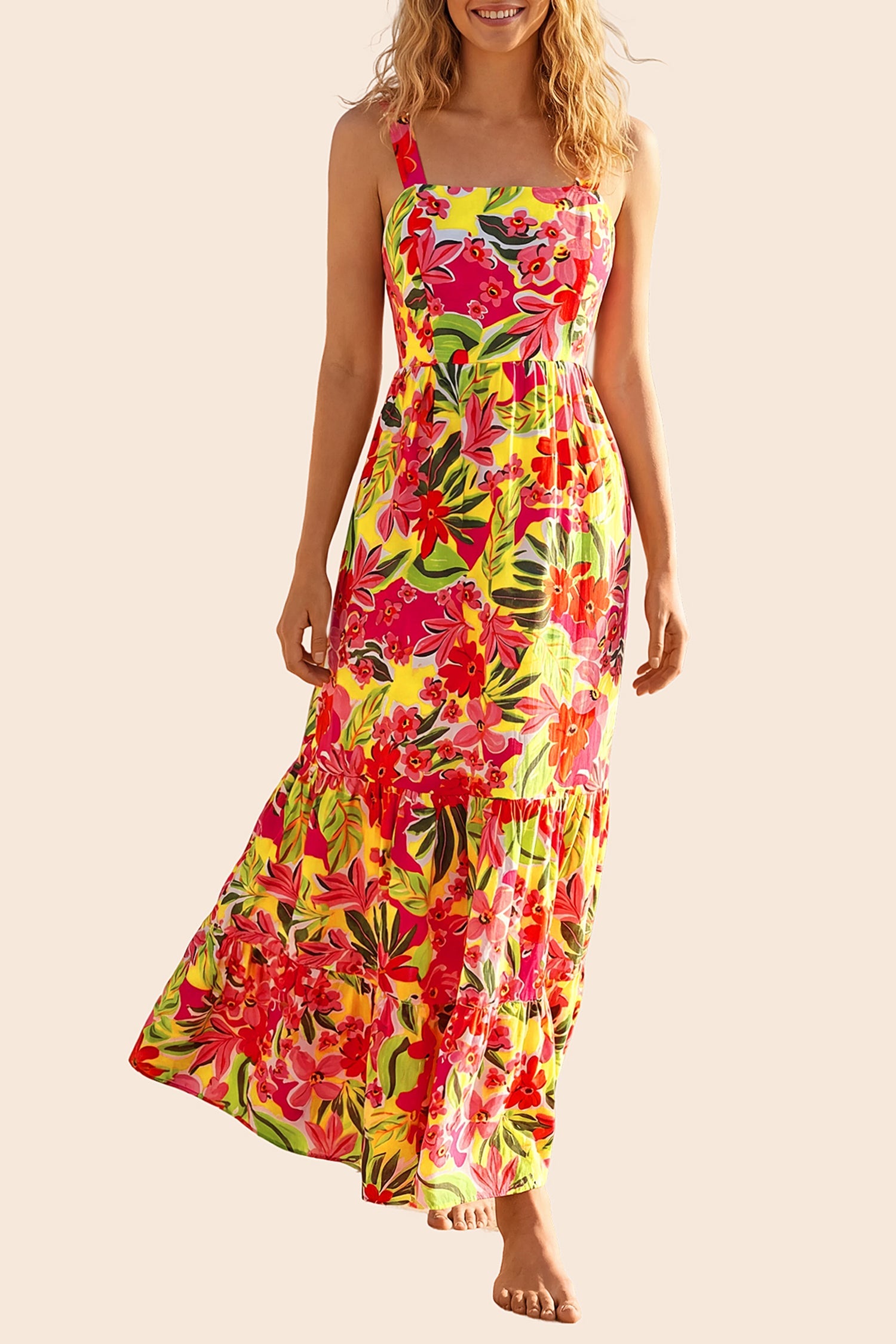 Tropical &amp; Hawaiian Maxi Dress