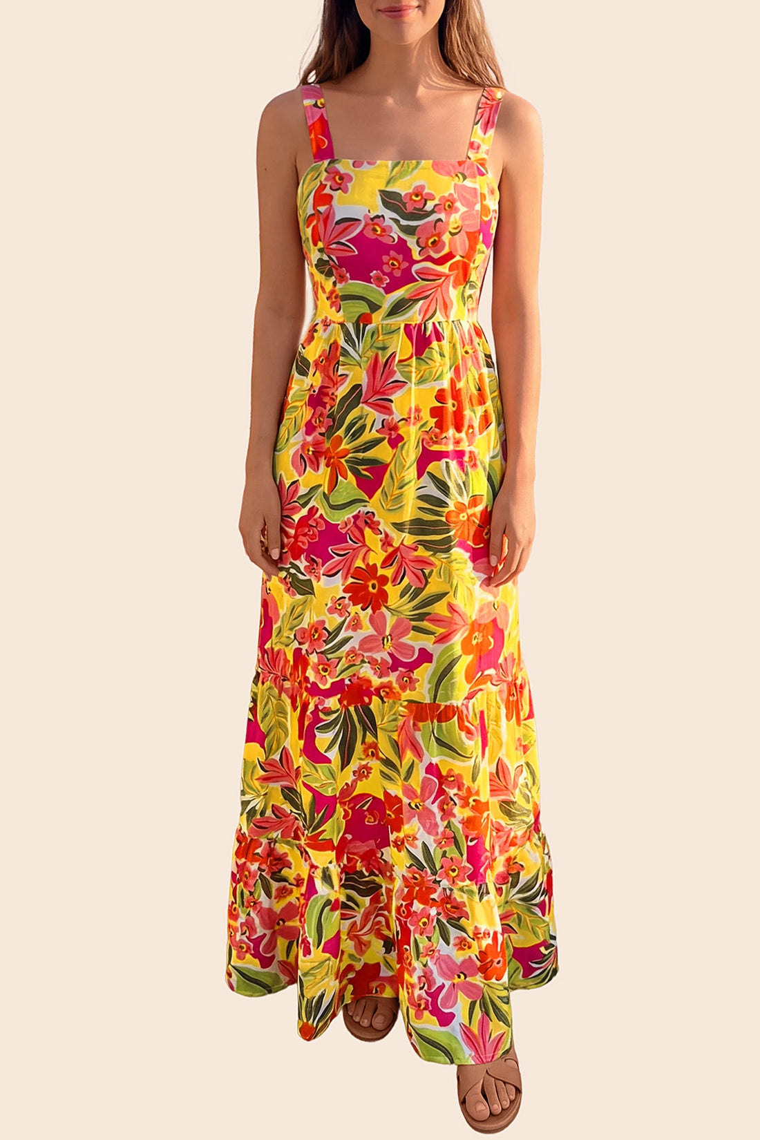 Tropical &amp; Hawaiian Maxi Dress
