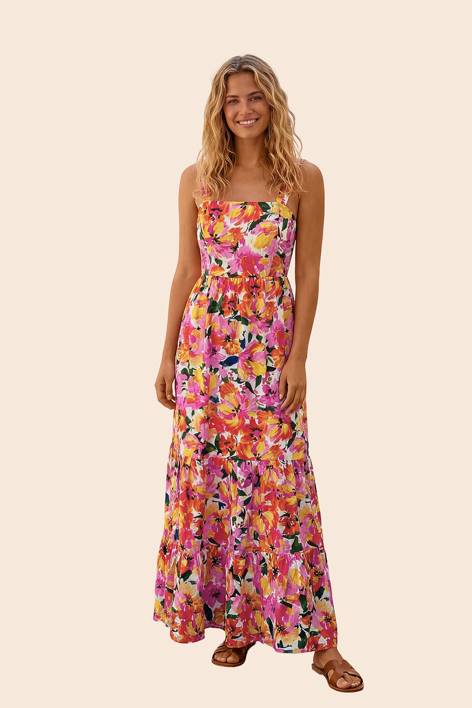 Tropical &amp; Hawaiian Maxi Dress