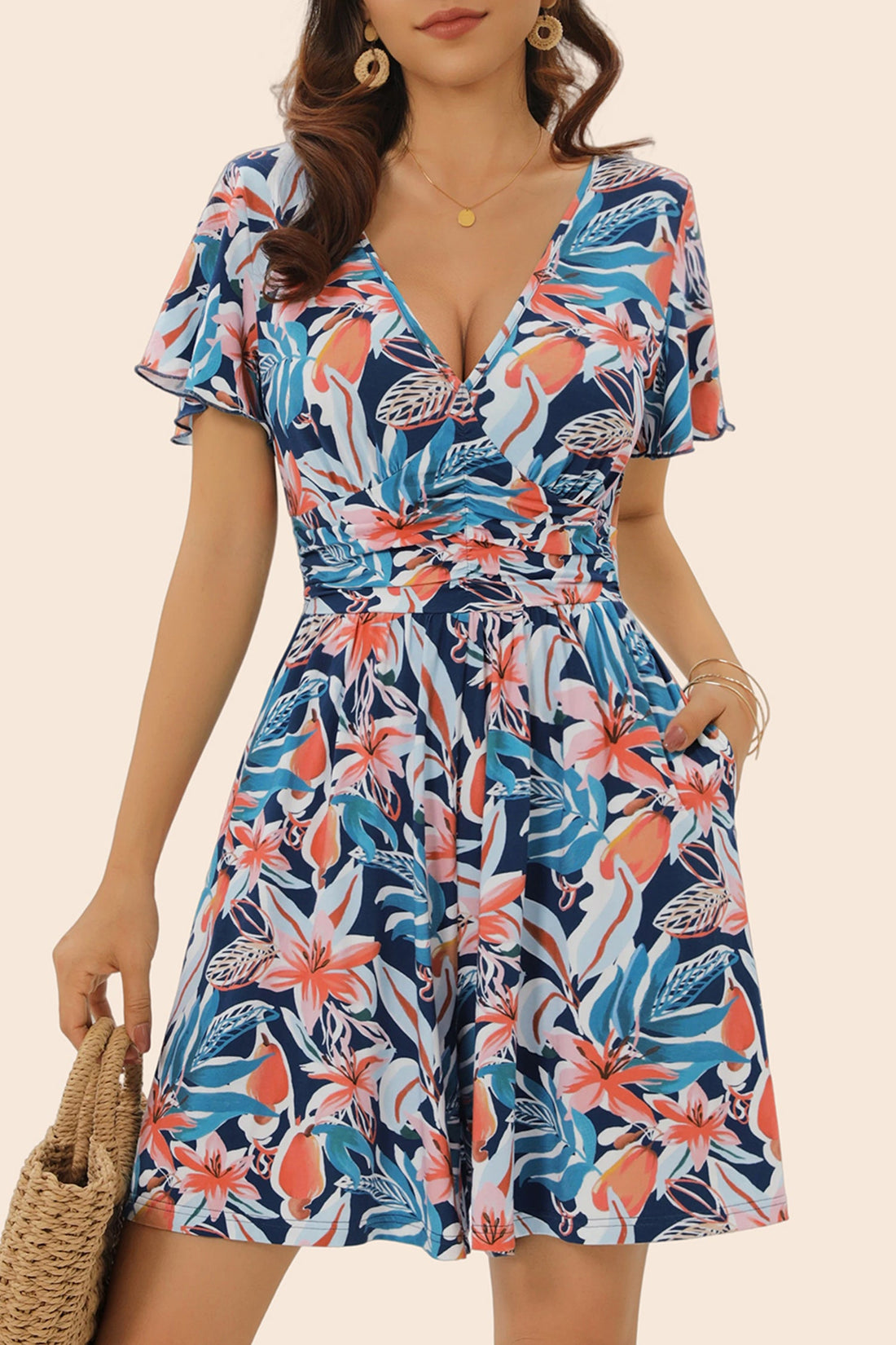 Vacation Short Sleeve Romper