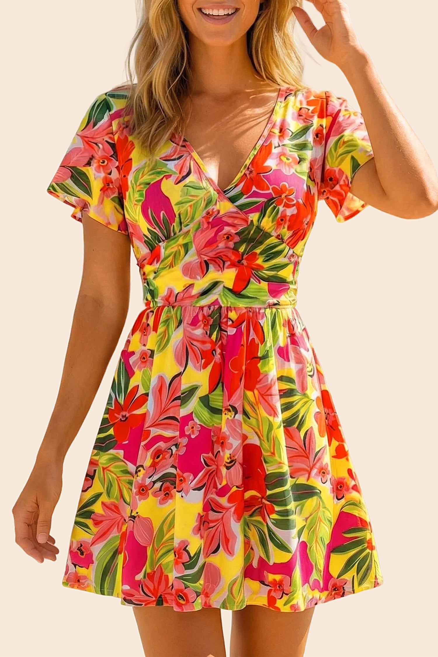 Vacation Short Sleeve Romper