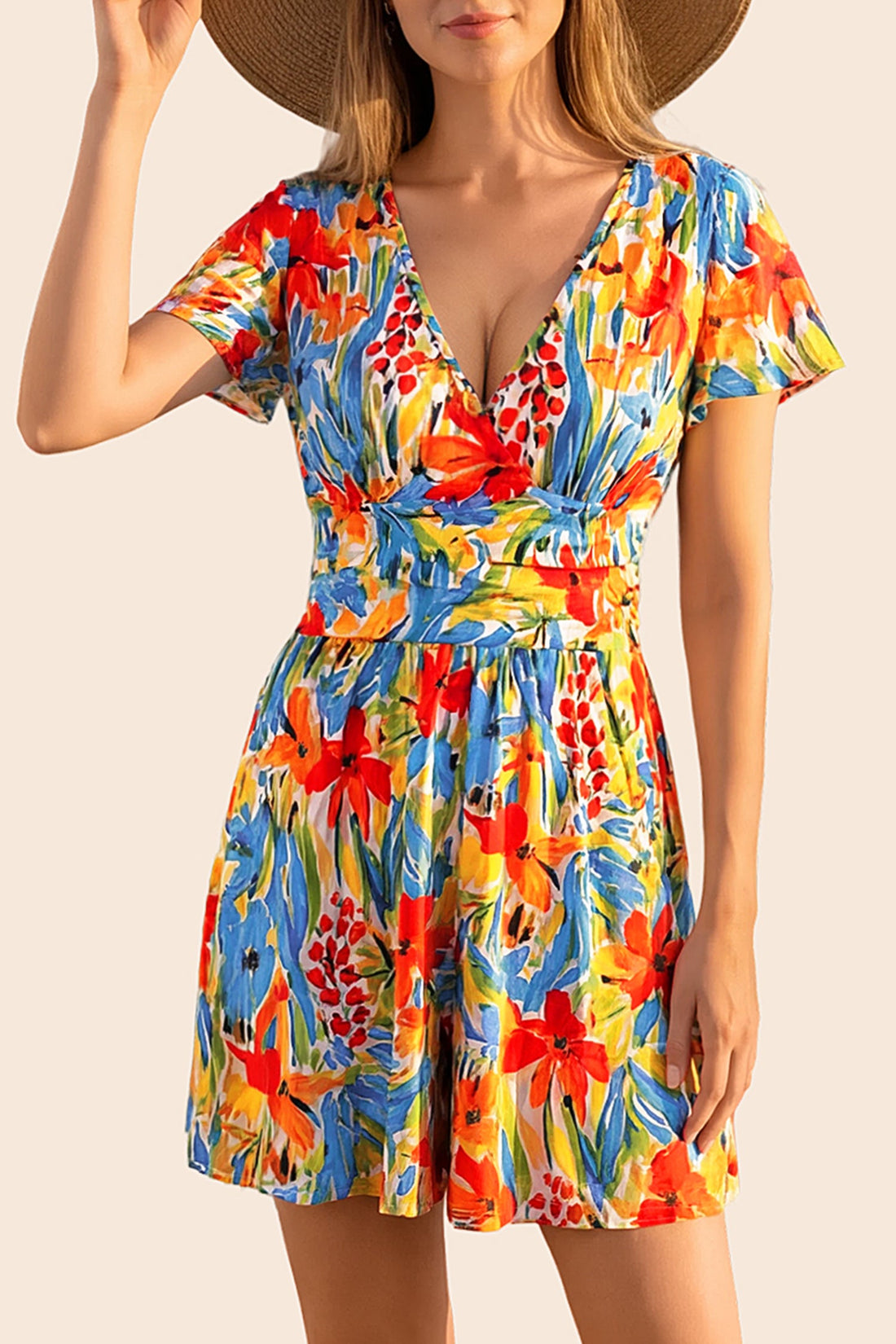 Vacation Short Sleeve Romper