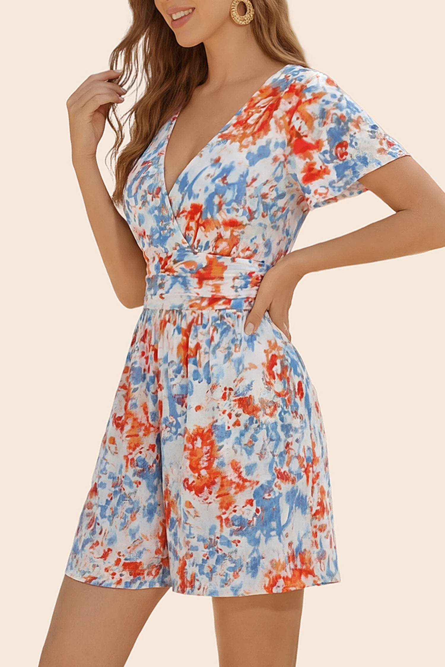 Vacation Short Sleeve Romper