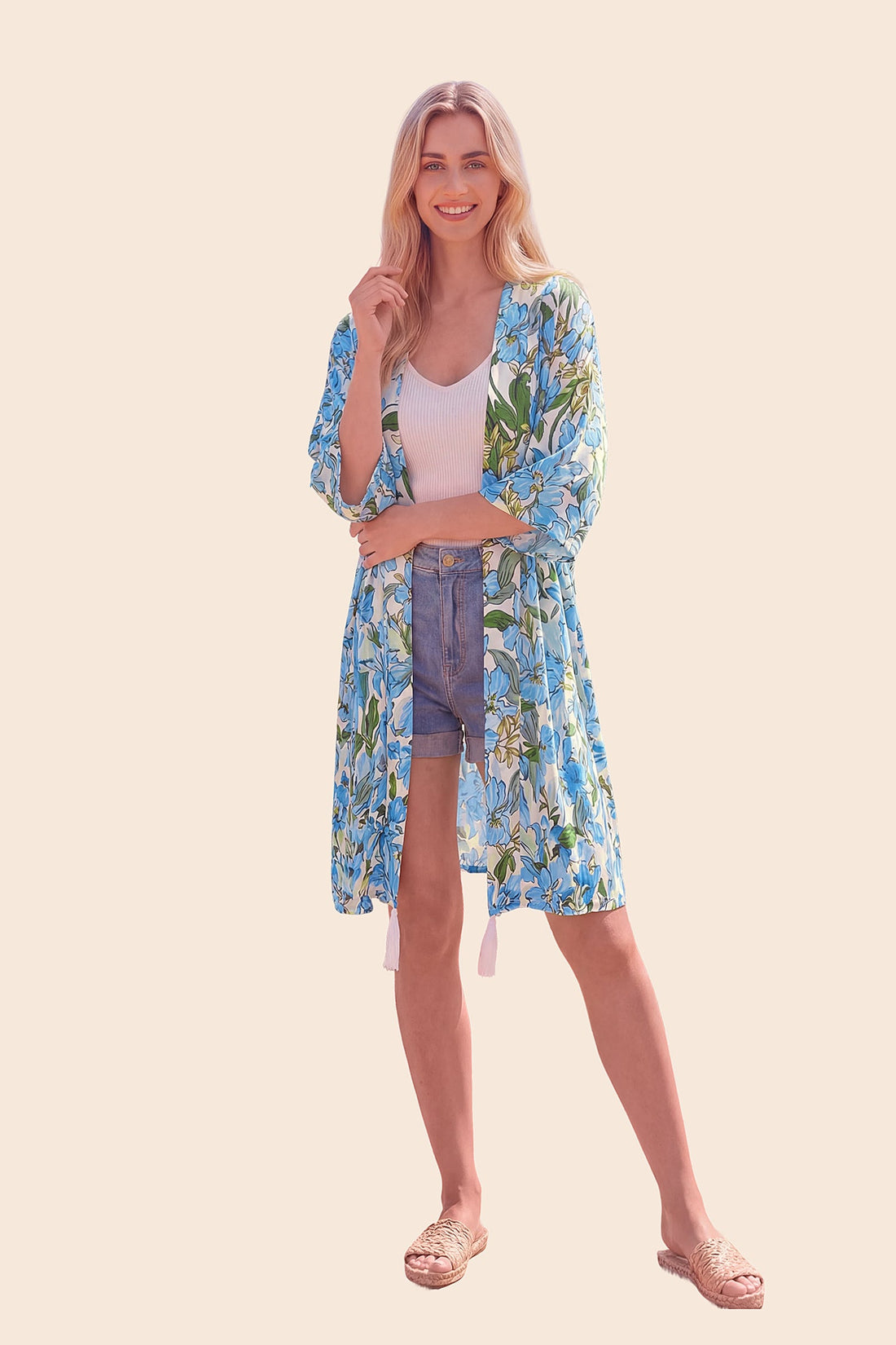 Vacation &amp; Resort Wear 3/4Sleeve Cardigan