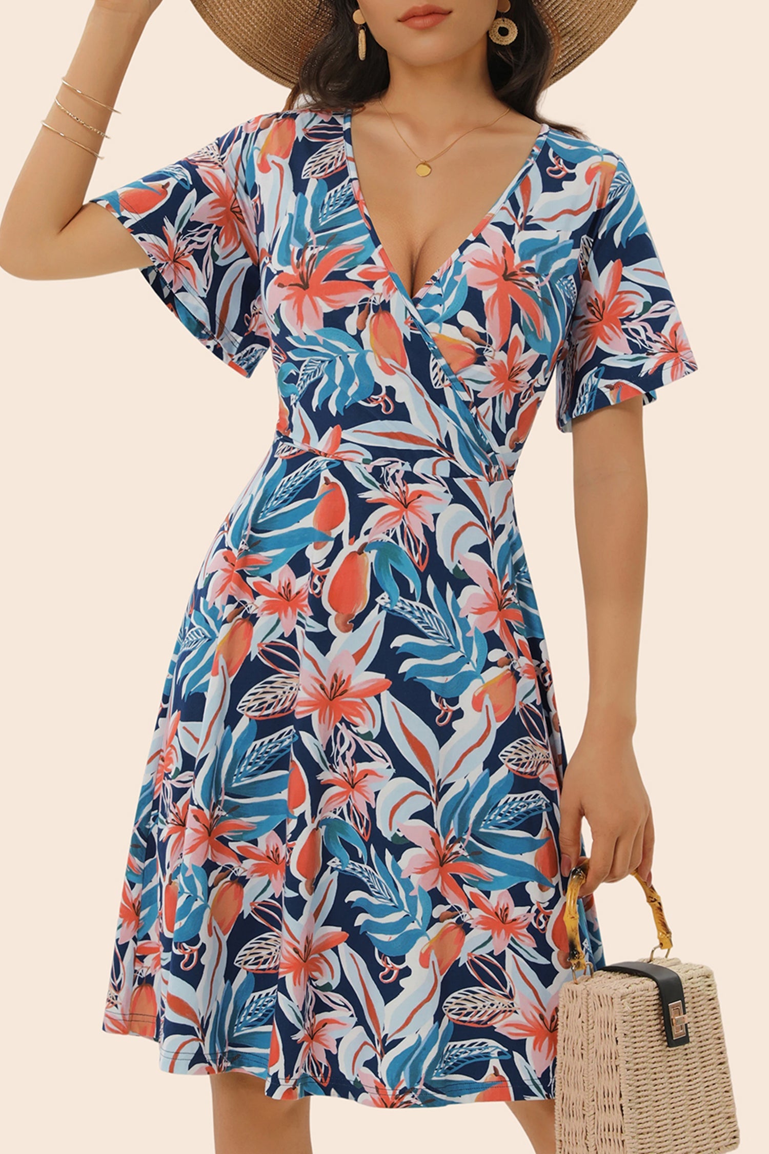Vacation &amp; Resort Wear Above Knee Dress