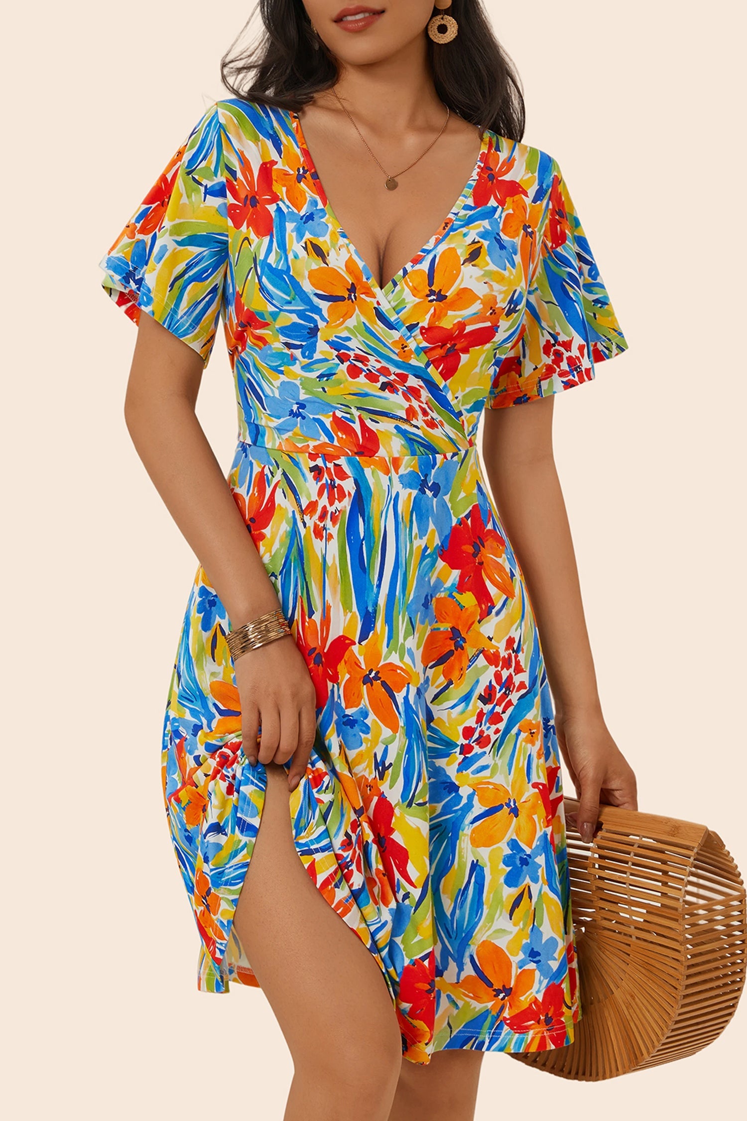 Tropical &amp; Hawaiian Above Knee Dress