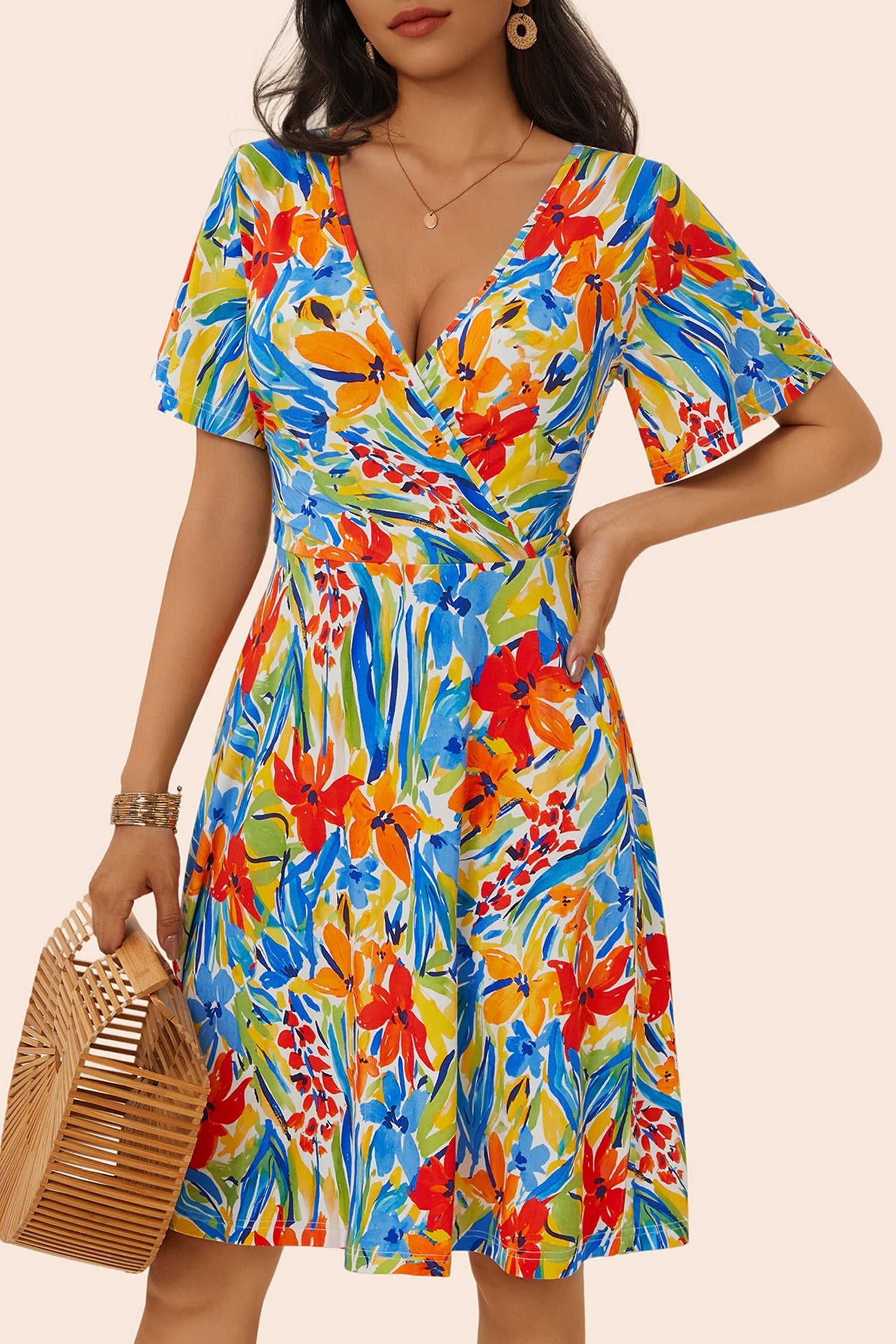 Tropical &amp; Hawaiian Above Knee Dress