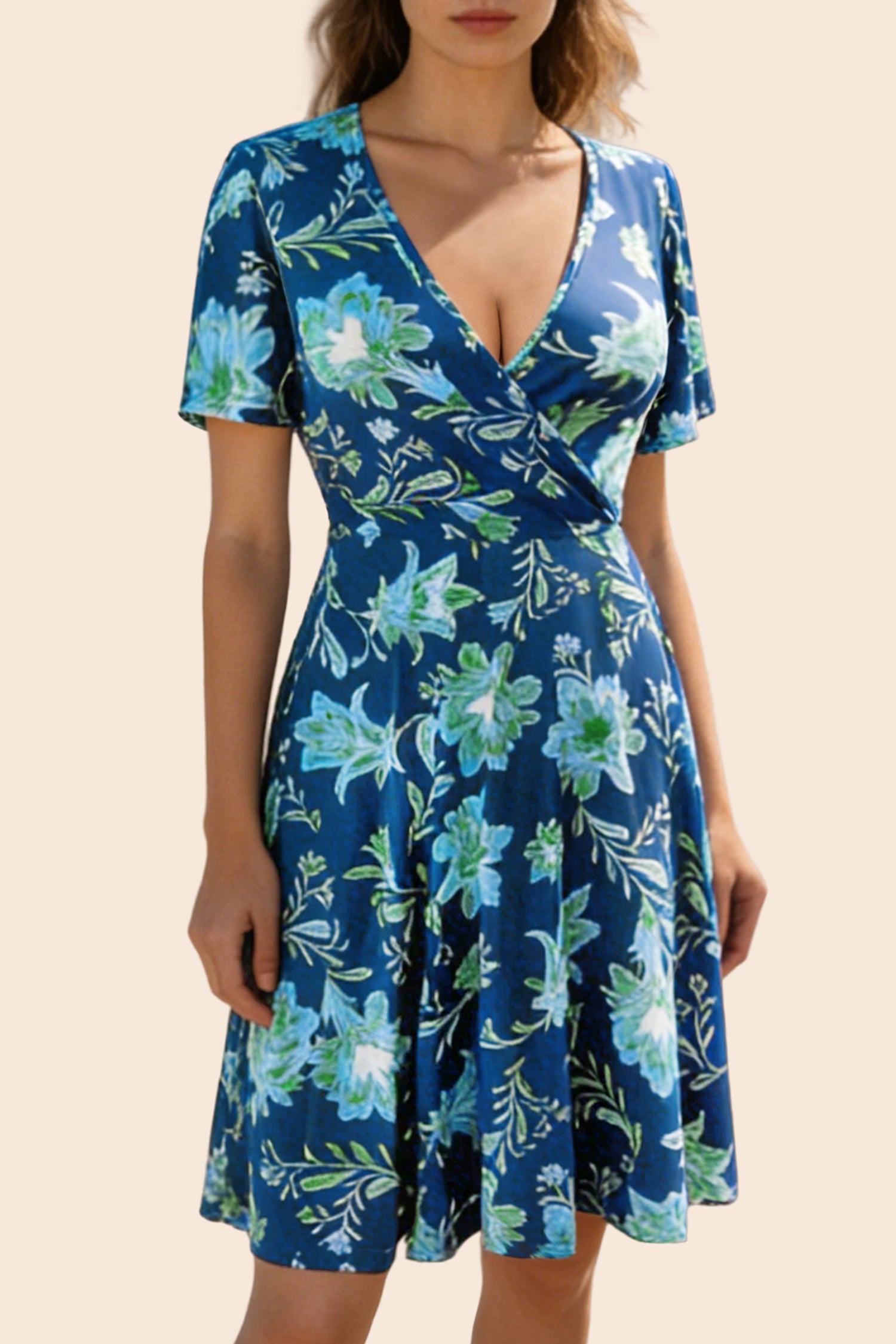 Elegant Above Knee Dress