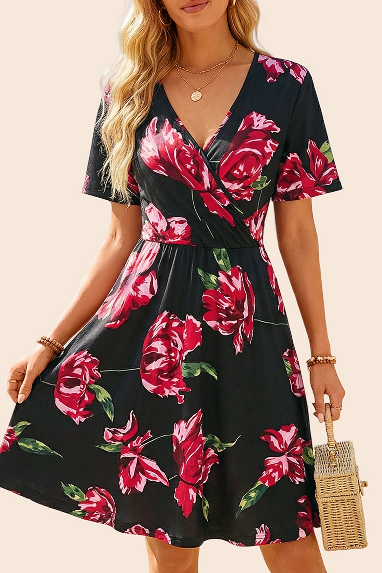 Elegant Above Knee Dress