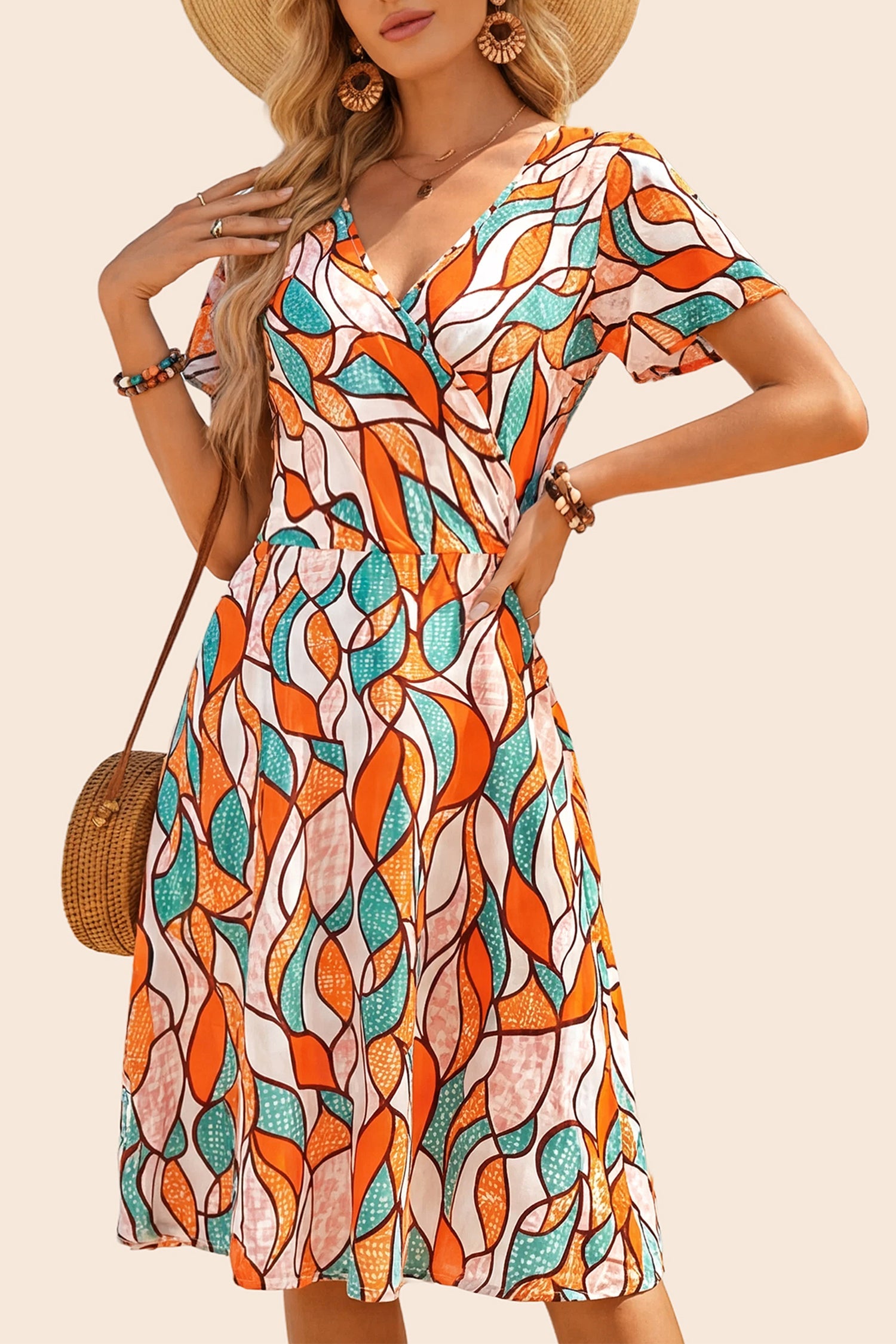 Tropical &amp; Hawaiian Above Knee Dress