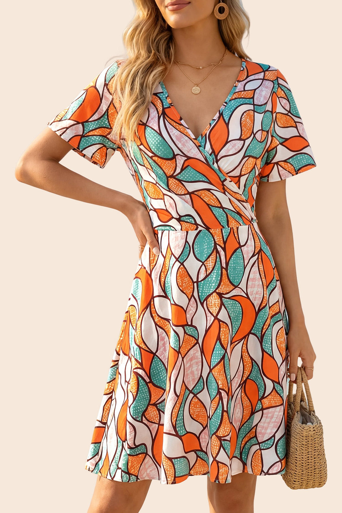 Tropical &amp; Hawaiian Above Knee Dress