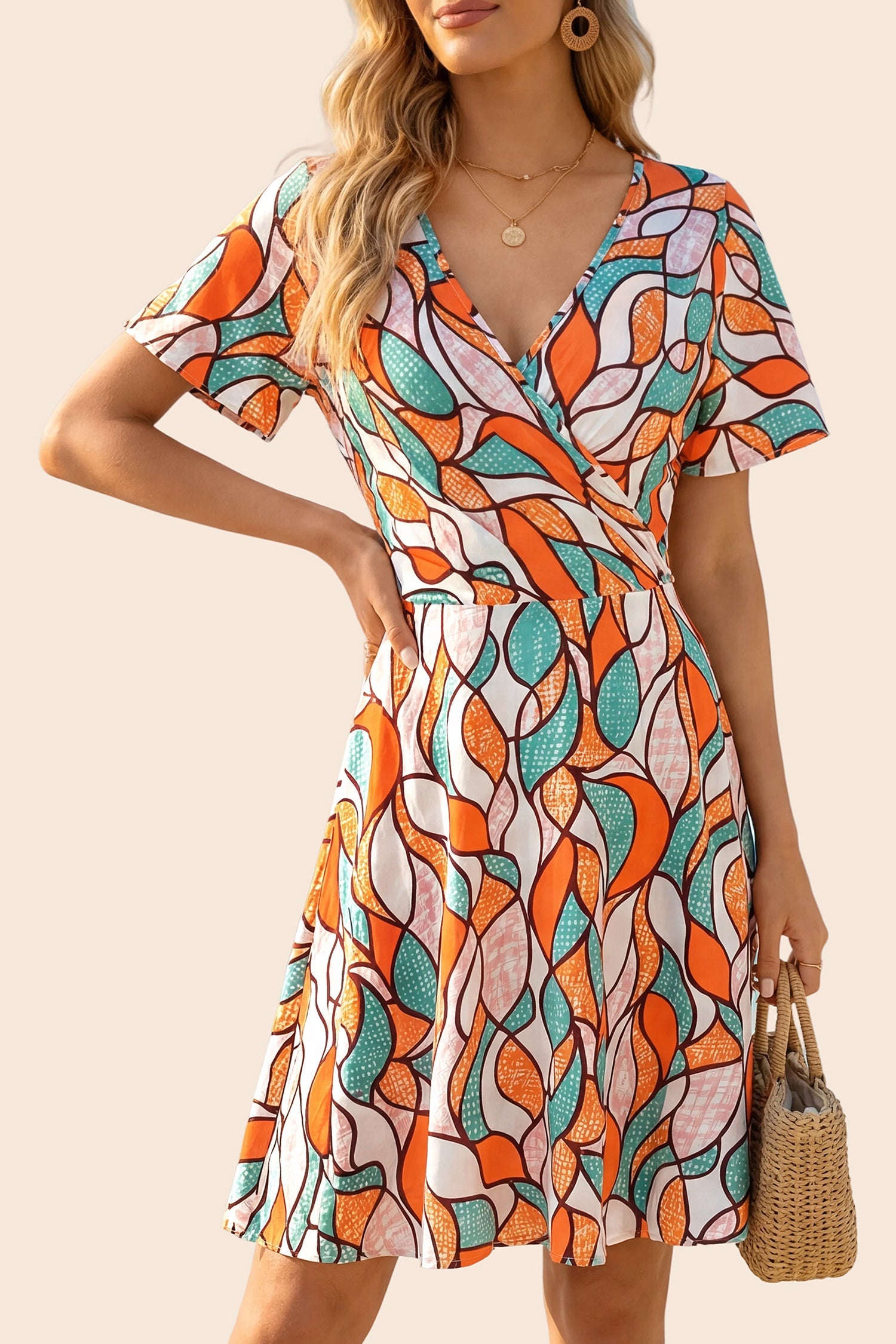 Tropical &amp; Hawaiian Above Knee Dress