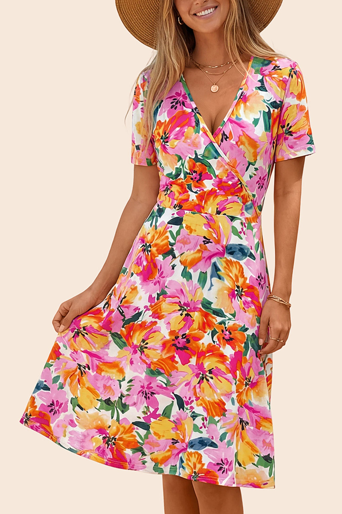 Vacation &amp; Resort Wear Above Knee Dress