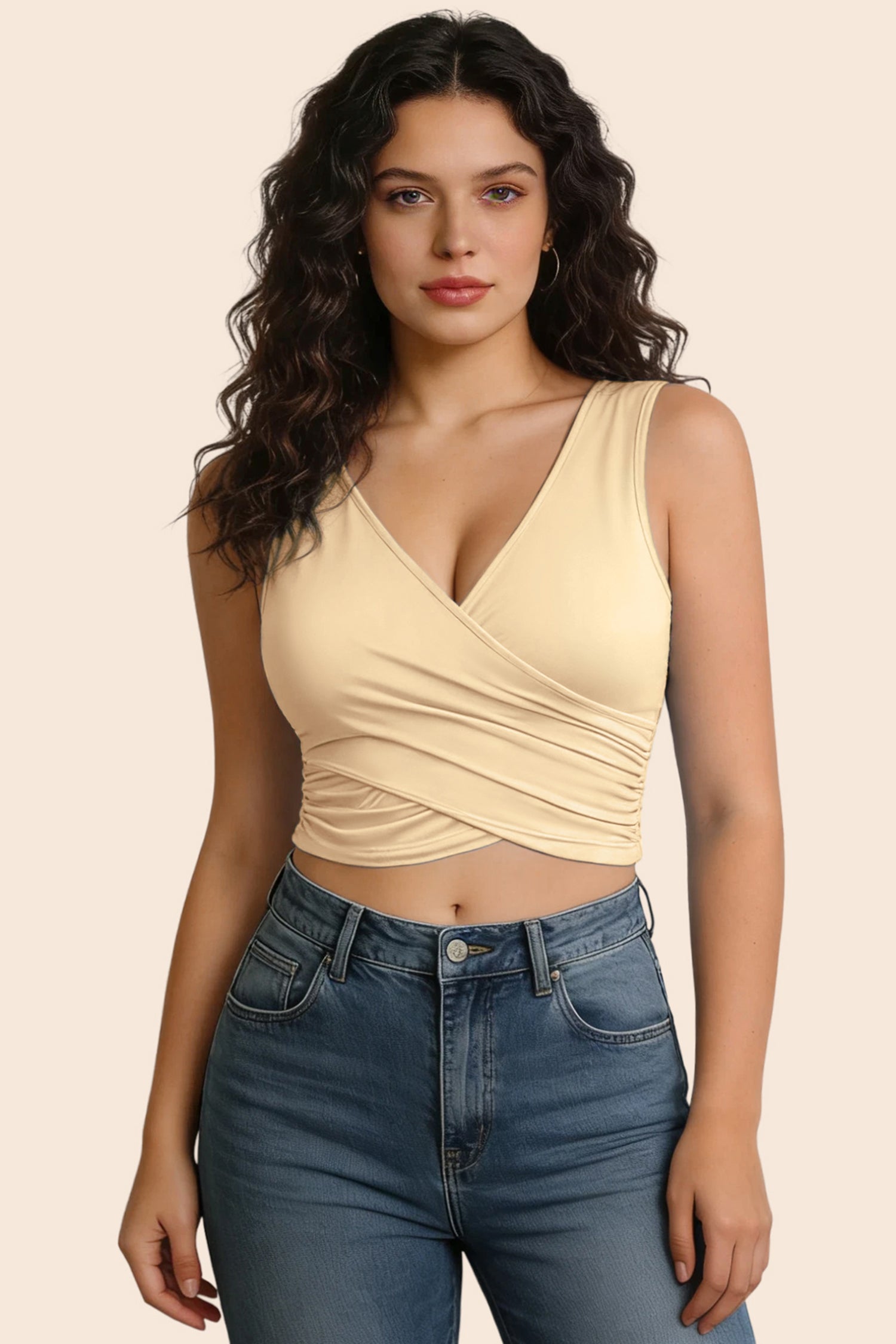 Solid Sleeveless Blouse