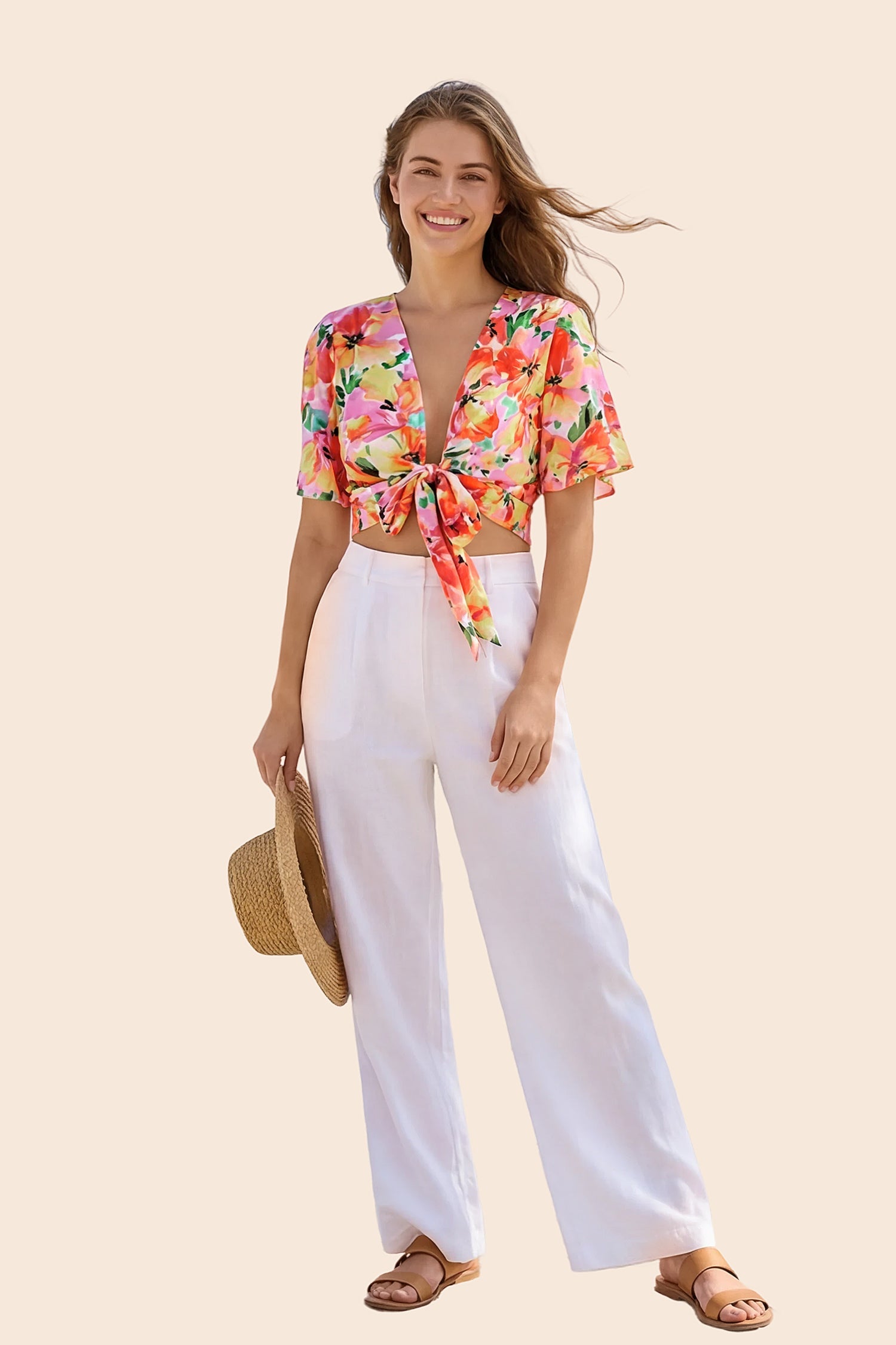 Vacation &amp; Resort Wear Short Sleeve Blouse
