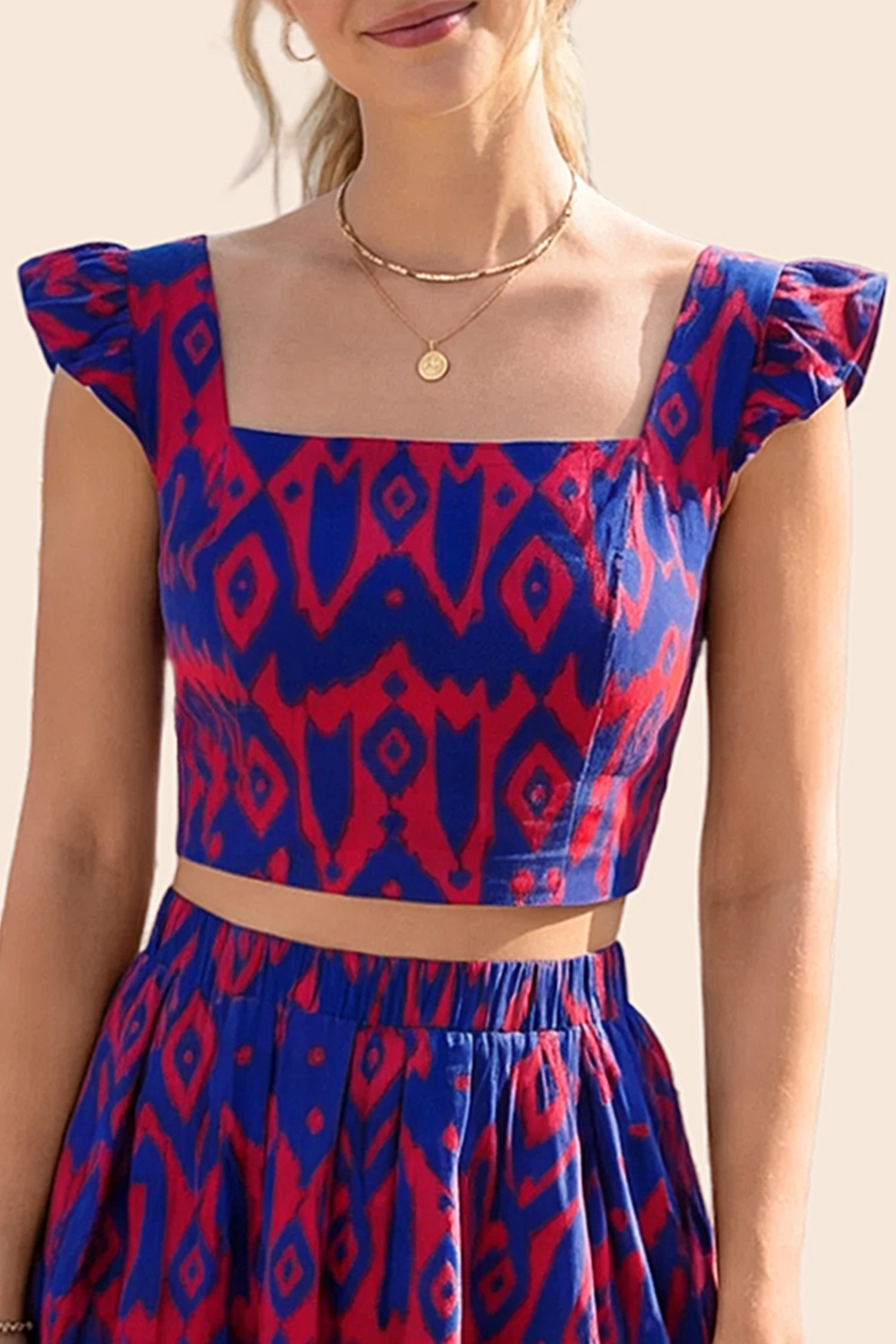 Vacation Short Sleeve Blouse